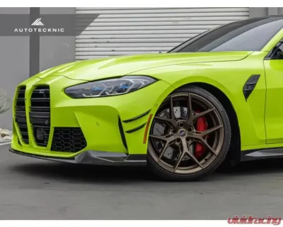 AutoTecknic Front Bumper Dry Carbon Canard Set BMW G80 M3 | G82 | G83 M4 - BM-0413