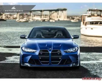 AutoTecknic Dry Carbon Podium V1 Front Grille BMW G80 M3 | G82 | G83 M4 - BM-0415-DCG
