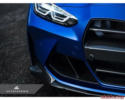AutoTecknic Dry Carbon Podium V1 Front Grille BMW G80 M3 | G82 | G83 M4 - BM-0415-DCG
