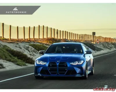 AutoTecknic Dry Carbon Podium V1 Front Grille BMW G80 M3 | G82 | G83 M4 - BM-0415-DCG