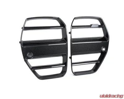 AutoTecknic Dry Carbon Podium V1 Front Grille BMW G80 M3 | G82 | G83 M4 - BM-0415-DCG