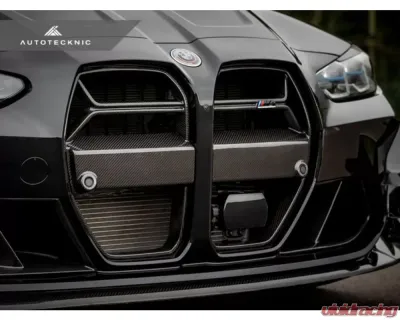 AutoTecknic Competizione GT4 Dry Carbon Front Grille BMW G80 M3 | G82 | G83 M4 - BM-0416-DCG