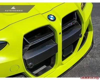 AutoTecknic Competizione GT4 Dry Carbon Front Grille BMW G80 M3 | G82 | G83 M4 - BM-0416-DCG