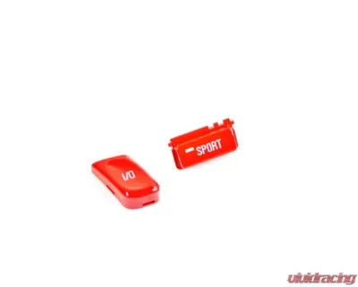 AutoTecknic Gloss Red M-Track Mode Steering Wheel Button BMW E46 M3 ZCP - BM-0501-RD