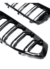 AutoTecknic Painted Glazing Black Dual-Slat Front Grilles BMW G29 Z4                                     - BM-0611-DS-GB - Image 2