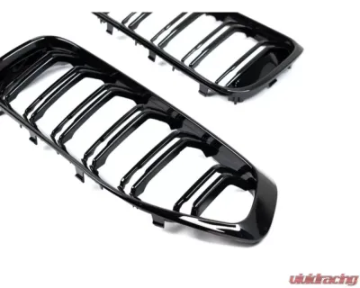 AutoTecknic Painted Glazing Black Dual-Slat Front Grilles BMW G29 Z4 - BM-0611-DS-GB