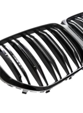AutoTecknic Painted Dual-Slat Glazing Black Front Grilles BMW G05 X5                                     - BM-0613-DS-GB - Image 2