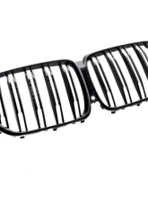 AutoTecknic Painted Dual-Slat Glazing Black Front Grilles BMW G05 X5                                     - BM-0613-DS-GB - Image 3