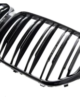 AutoTecknic Painted Dual-Slat Glazing Black Front Grilles BMW G05 X5                                     - BM-0613-DS-GB - Image 5