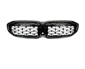 AutoTecknic Replacement Glazing Black Front Grilles BMW G20 3-Series