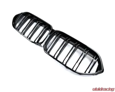 AutoTecknic Painted Glazing Black Dual-Slat Front Grilles BMW F44 2-Series Gran Coupe - BM-0617-DS-GB