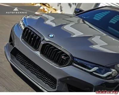 AutoTecknic Replacement Dry Carbon Fiber Grille Surround BMW F90 M5 LCI - BM-0702