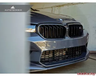 AutoTecknic Replacement Dry Carbon Fiber Grille Surround BMW F90 M5 LCI - BM-0702