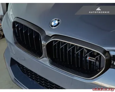 AutoTecknic Replacement Dry Carbon Fiber Grille Surround BMW F90 M5 LCI - BM-0702