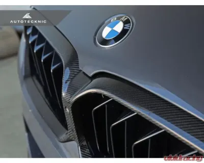 AutoTecknic Replacement Dry Carbon Fiber Grille Surround BMW F90 M5 LCI - BM-0702