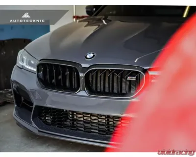 AutoTecknic Replacement Dry Carbon Fiber Grille Surround BMW F90 M5 LCI - BM-0702