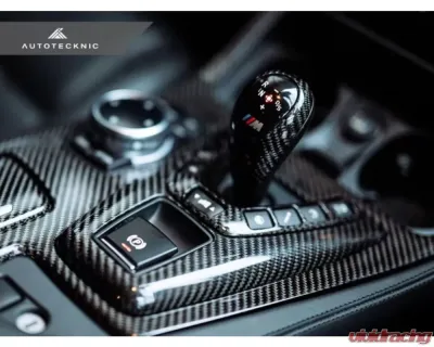 AutoTecknic Dry Carbon Fiber Shift Console Trim BMW F10 M5 M-DCT - BM-0703