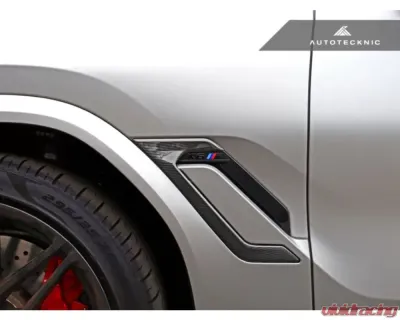AutoTecknic Dry Carbon Fiber Side Vent Set BMW F96 X6M - BM-0704