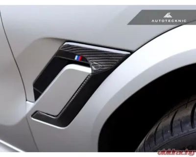 AutoTecknic Dry Carbon Fiber Side Vent Set BMW F96 X6M - BM-0704