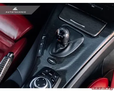 AutoTecknic Carbon Fiber Gear Selector Cover BMW E9X M3 - BM-0990