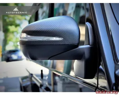 AutoTecknic Replacement Dry Carbon Mirror Covers Mercedes-Benz W464 G-Wagon 2020+ - MB-0306