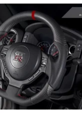 AutoTecknic Carbon Fiber Steering Wheel Nissan R35 GT-R 2009-2017                                     - NS-0033 - Image 3