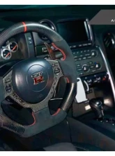 AutoTecknic Carbon Fiber Steering Wheel Nissan R35 GT-R 2009-2017                                     - NS-0033 - Image 5