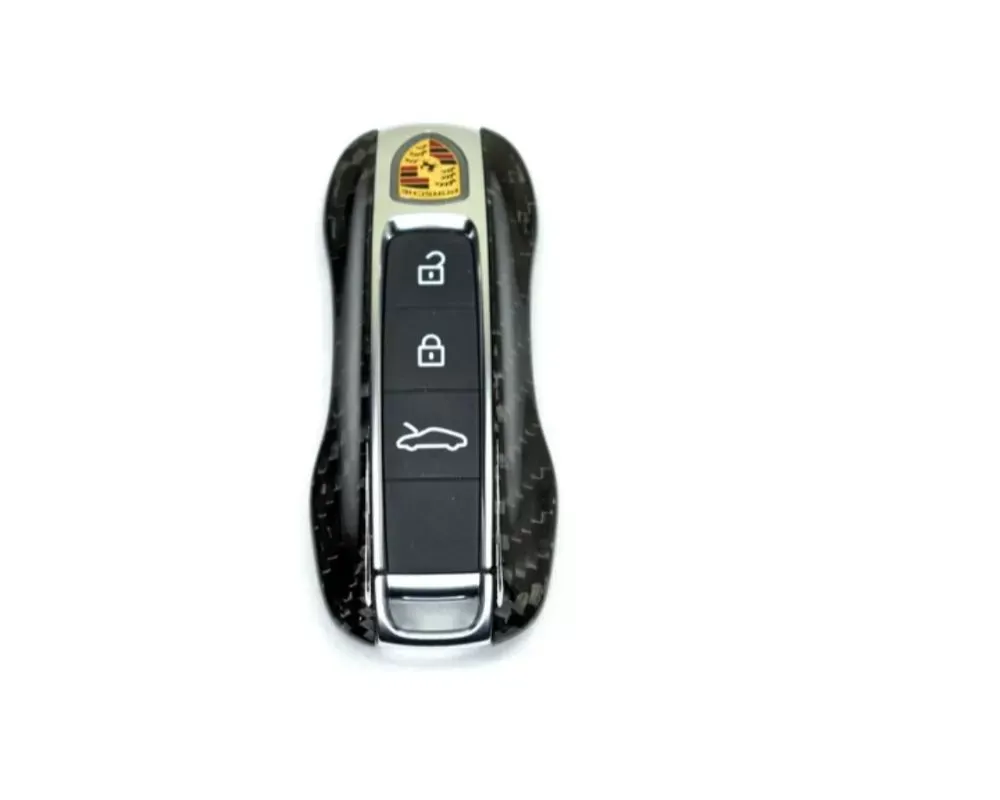 AutoTecknic Dry Carbon Key Remote Case Porsche Taycan | Panamera | Cayenne 2017+ - PR-0009