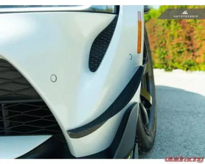 AutoTecknic Front Bumper Dry Carbon Canard Set Toyota A90 Supra 2020-2024 - TO-0005