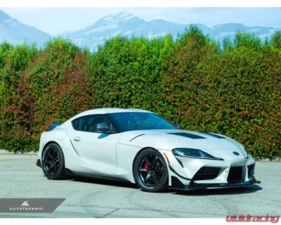 AutoTecknic Front Bumper Dry Carbon Canard Set Toyota A90 Supra 2020-2024 - TO-0005
