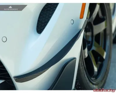 AutoTecknic Front Bumper Dry Carbon Canard Set Toyota A90 Supra 2020-2024 - TO-0005