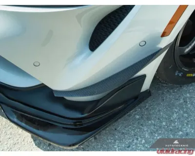 AutoTecknic Front Bumper Dry Carbon Canard Set Toyota A90 Supra 2020-2024 - TO-0005