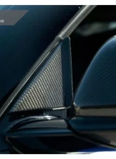 AutoTecknic Verion III Dry Carbon Side Mirror Wind Deflector Set Toyota A90 Supra 2020-2024                                     - TO-0057 - Image 2