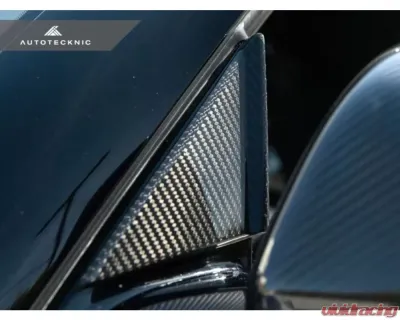 AutoTecknic Verion III Dry Carbon Side Mirror Wind Deflector Set Toyota A90 Supra 2020-2024 - TO-0057