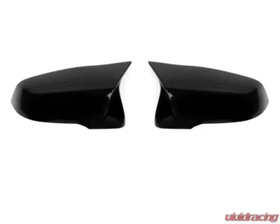 AutoTecknic Replacement Aero Glazing Black Mirror Covers Toyota A90 Supra 2020-2024 - TO-0153-GB