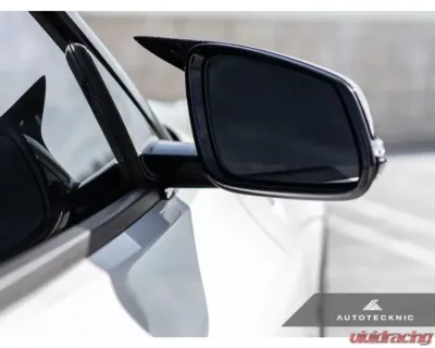 AutoTecknic Replacement Aero Glazing Black Mirror Covers Toyota A90 Supra 2020-2024 - TO-0153-GB