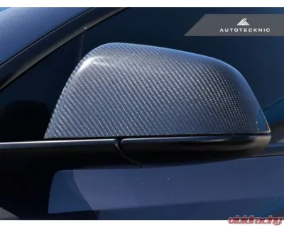 AutoTecknic Dry Carbon Fiber Mirror Covers Tesla Model Y - TS-0004