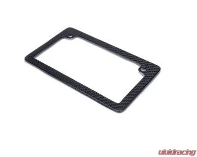 AutoTecknic Dry Carbon Fiber Motorcycle License Plate Frame - UN-0007-MC