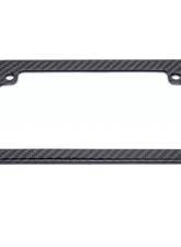 AutoTecknic Dry Carbon Fiber Motorcycle License Plate Frame                                     - UN-0007-MC - Image 2