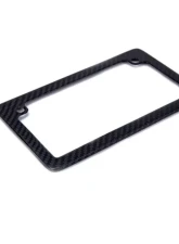 AutoTecknic Dry Carbon Fiber Motorcycle License Plate Frame                                     - UN-0007-MC - Image 3