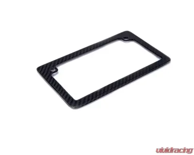 AutoTecknic Dry Carbon Fiber Motorcycle License Plate Frame - UN-0007-MC