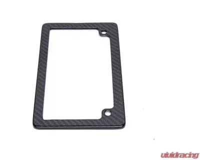 AutoTecknic Dry Carbon Fiber Motorcycle License Plate Frame - UN-0007-MC