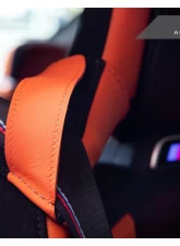 Auto Tecknic SWorx Seatbelt Retaining Guide Set Kyalami Orange | Black for BMW G8X M2 M3 M4 2020-2025                                     - 319031SW - Image 2