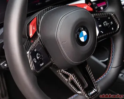 AutoTecknic Carbon Fiber Steering Wheel Trim BMW G90 | G99 M5 2024+ - ATK-BM-0851
