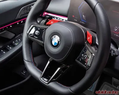 AutoTecknic Carbon Fiber Steering Wheel Trim BMW G90 | G99 M5 2024+ - ATK-BM-0851
