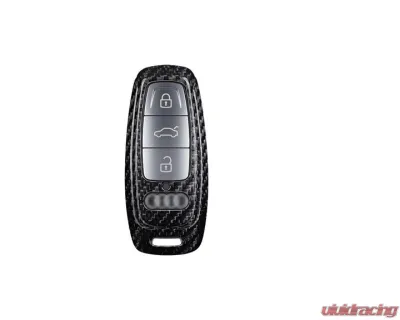 Auto Tecknic Dry Carbon Remote Key Case Black for Audi A3 S3 RS3 8Y 2020-2025 - ATK-AU-0007-BC