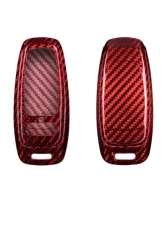 Auto Tecknic Dry Carbon Remote Key Case Red for Audi A3 S3 RS3 8Y 2020-2025                                     - ATK-AU-0007-RC - Image 2