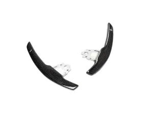 Auto Tecknic Competition Shift Paddles Gloss Carbon with White Indicator for BMW F85 X5M F86 X6M 2015-2018