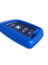 Auto Tecknic Dry Carbon Remote Key Case Blue for BMW F85 X5M F86 X6M F15 F16 2014-2019                                     - ATK-BM-0002-BC - Image 3
