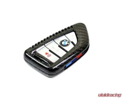 Auto Tecknic Dry Carbon Remote Key Case Black for BMW F85 X5M | F86 X6M | F15 X5 | F16 X6 2014-2019 - ATK-BM-0002-CF